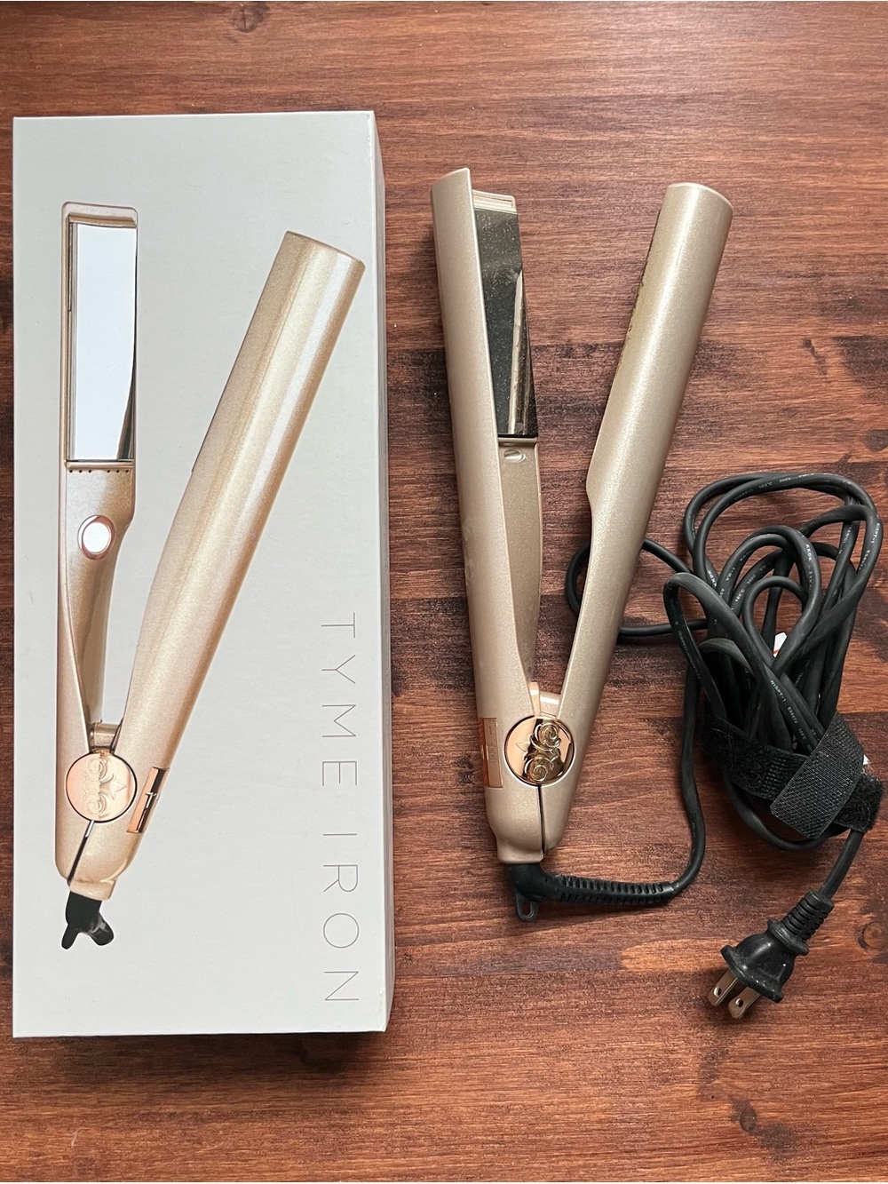TYME Gold Travel Flat Iron - Sleek Portable Styler